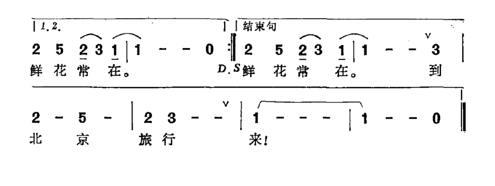 到北京旅行来简谱(田晓耕曲 王荣起词)_到北京旅行来民歌谱-图片2