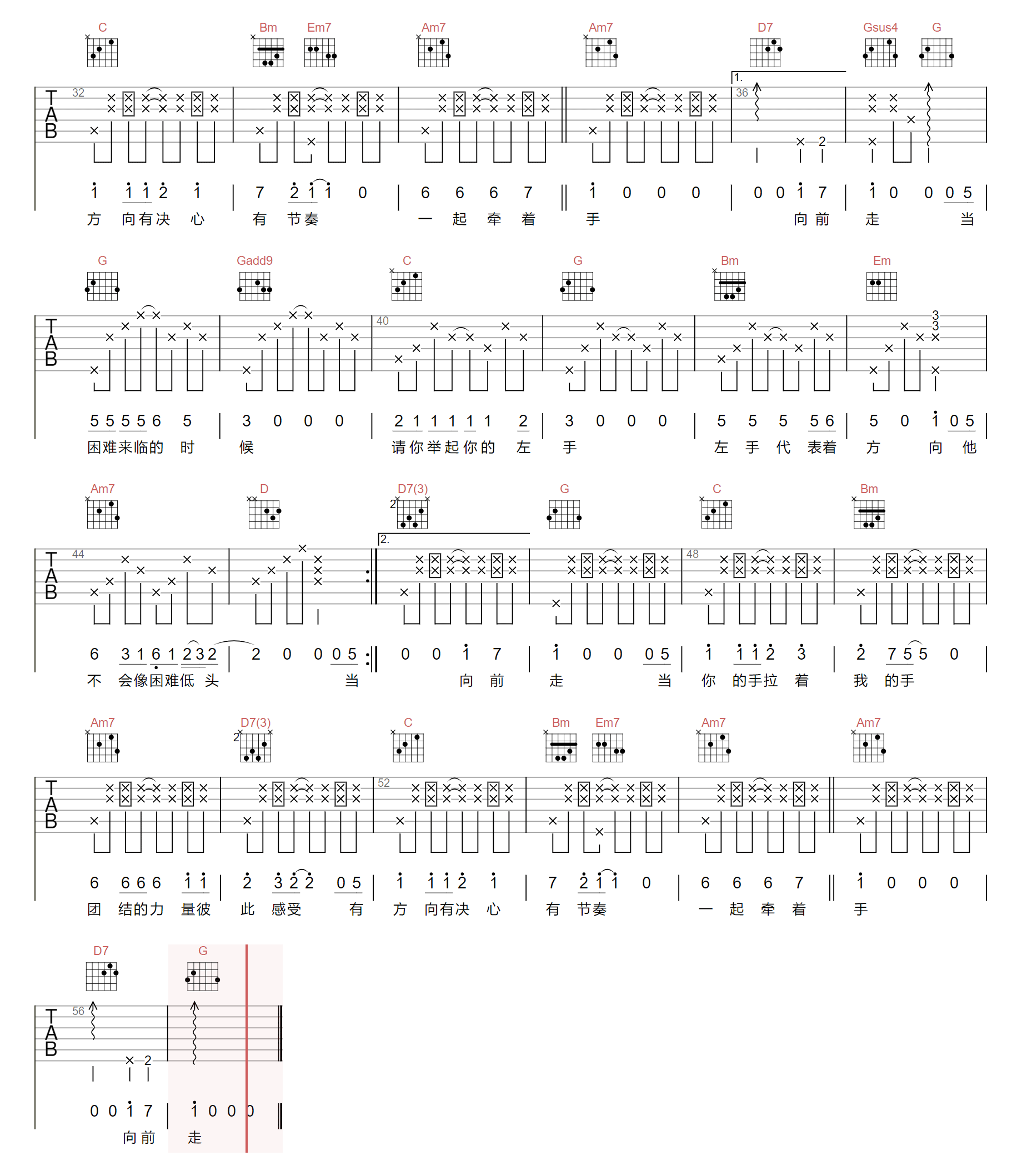 左手右手吉他谱2-杨沛宜