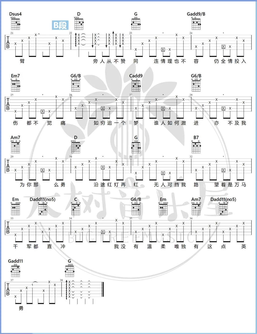 勇吉他谱2-杨千嬅
