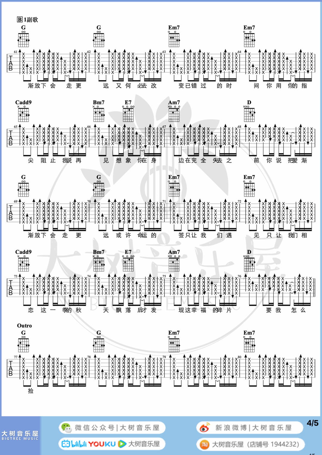 不能说的秘密吉他谱_周杰伦_G调单音版 弹唱教学视频-图片1