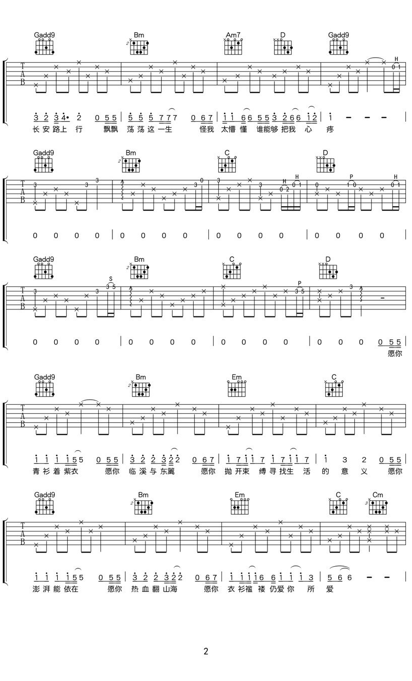 少年依然在吉他谱2-解忧邵帅