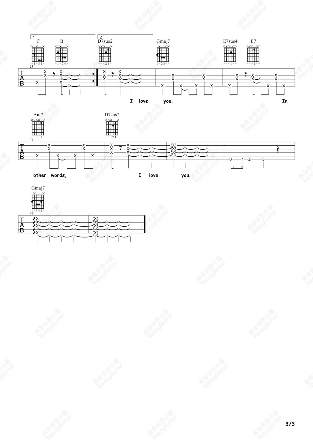 Fly-Me-To-The-Moon吉他谱3-Peggy-Lee