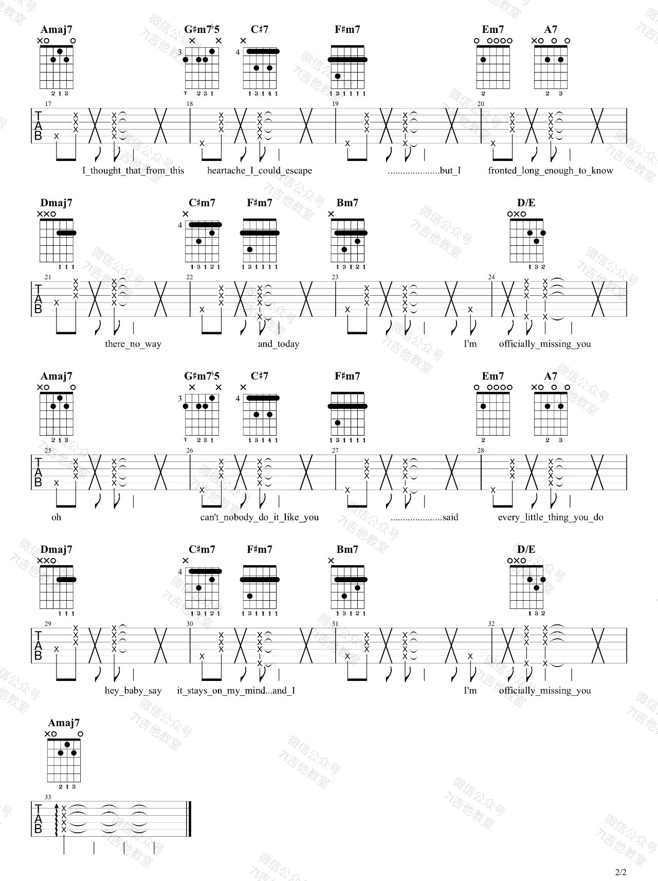 Officially-Missing-You吉他谱2-Tamia