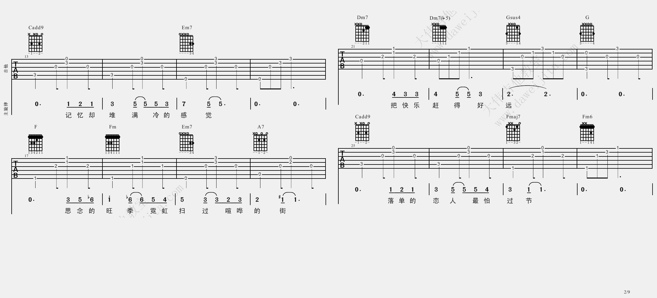 圣诞结吉他谱2-陈奕迅