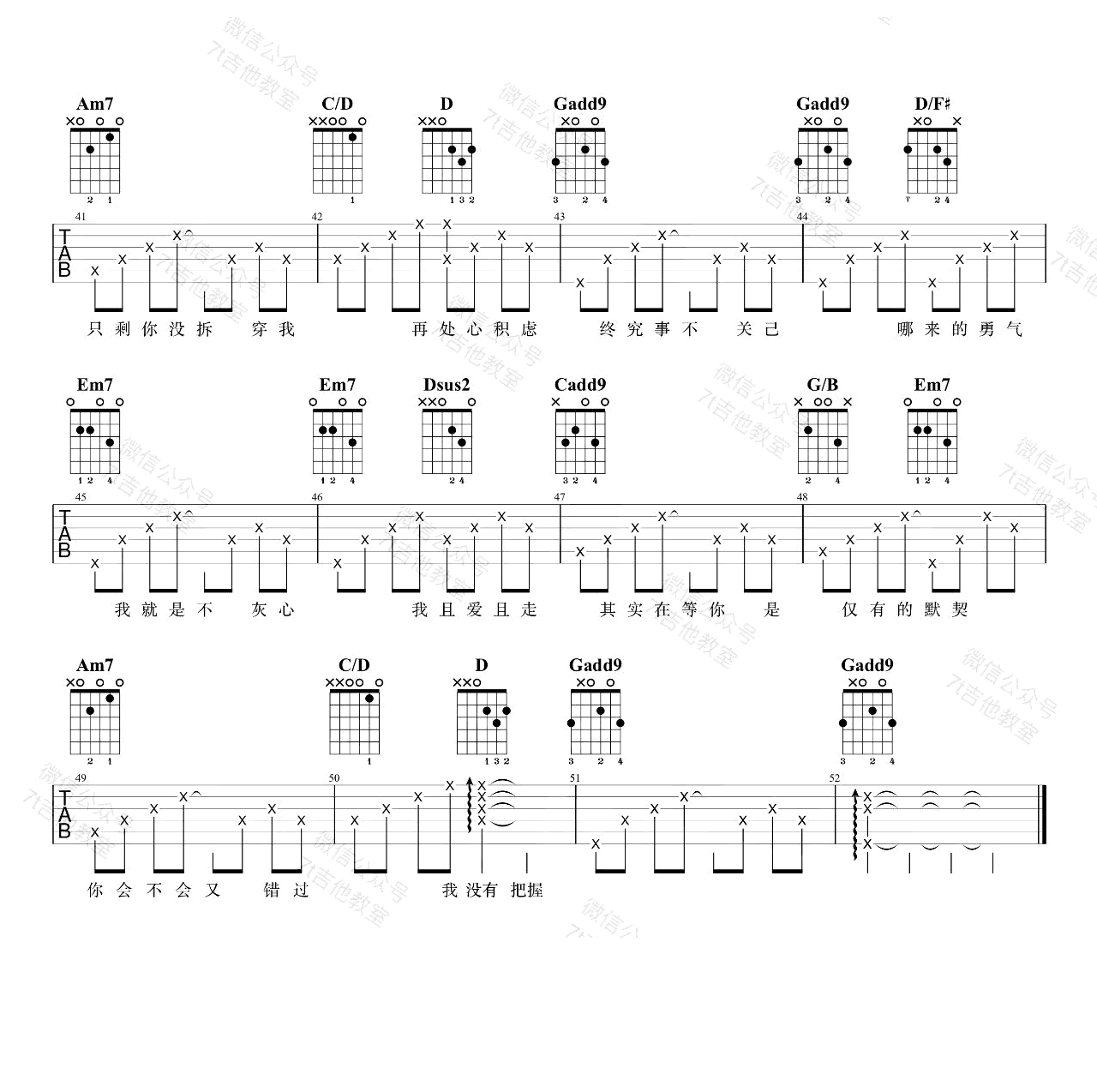 连名带姓吉他谱3-张惠妹