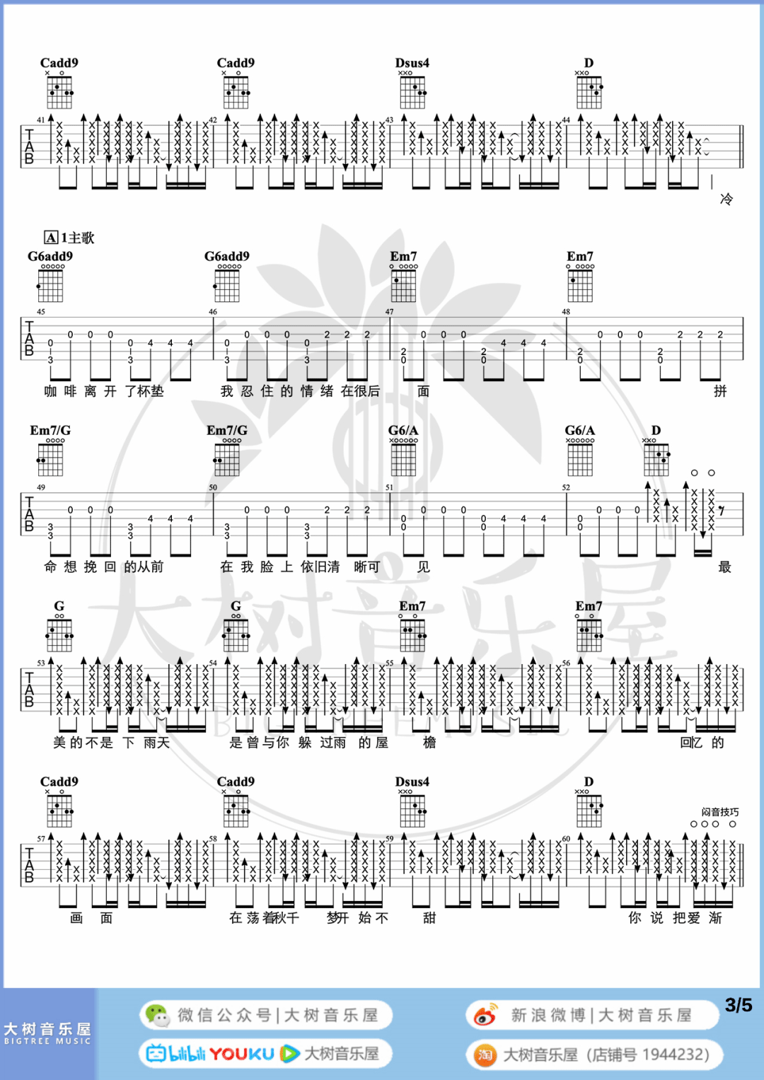 不能说的秘密吉他谱_周杰伦_G调单音版 弹唱教学视频-图片1