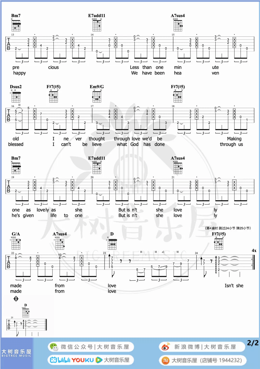Isn't-She-Lovely吉他谱2-Stevie Wonder