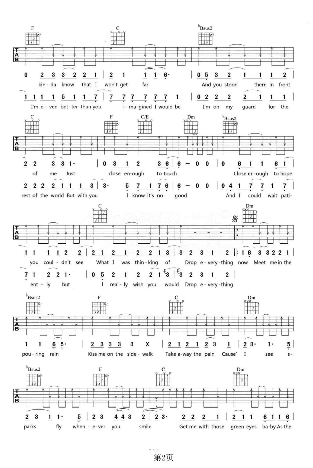 Sparks-Fly吉他谱2-Taylor-Swift