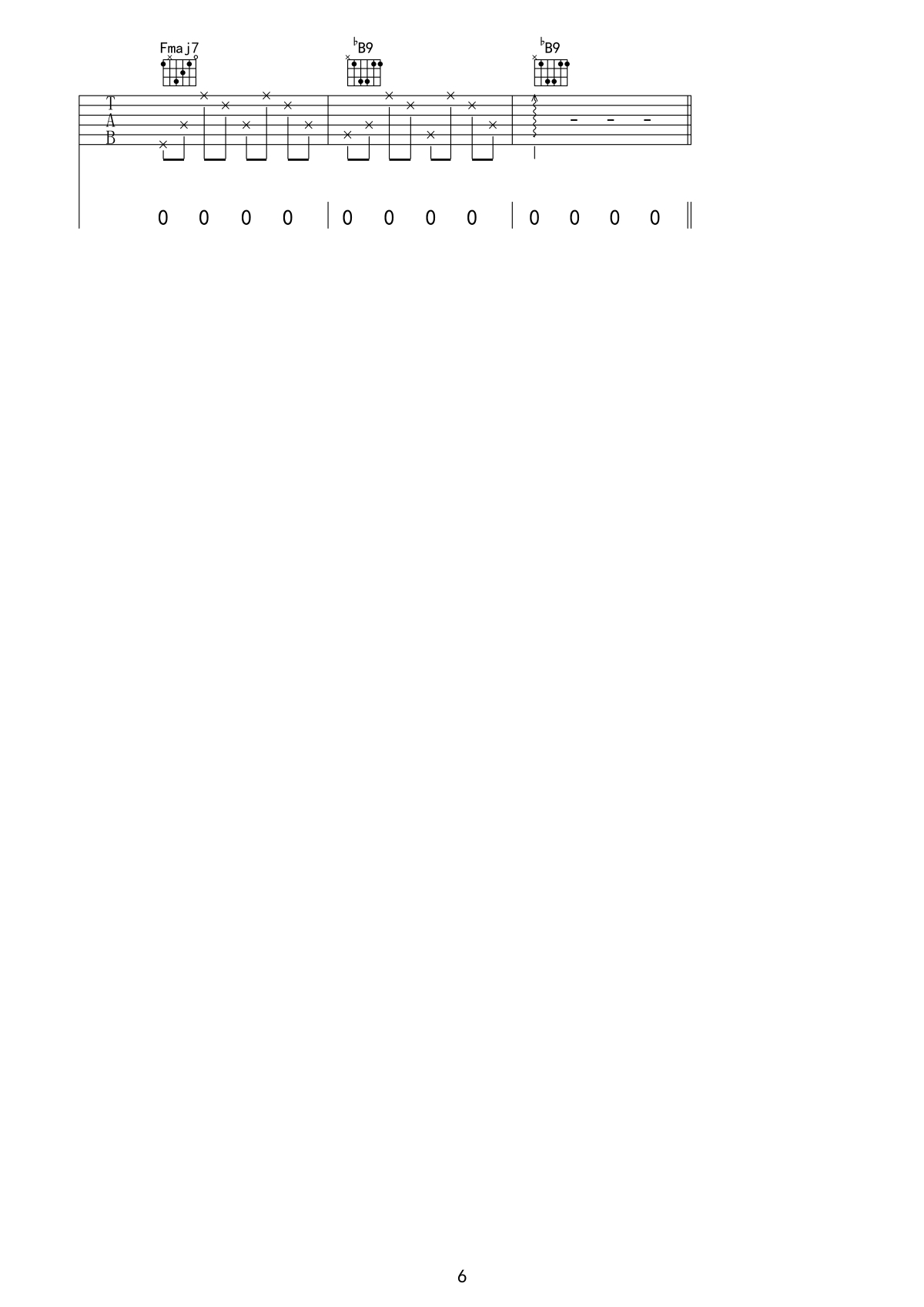 摩天轮的眼泪吉他谱6-金志文