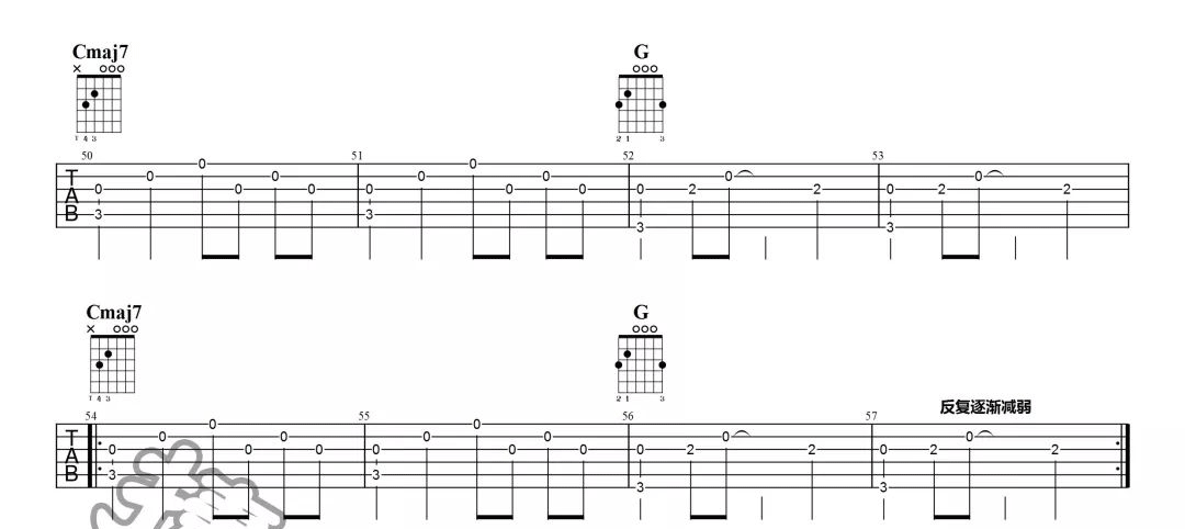 远山吉他谱_末小皮_G调和弦版