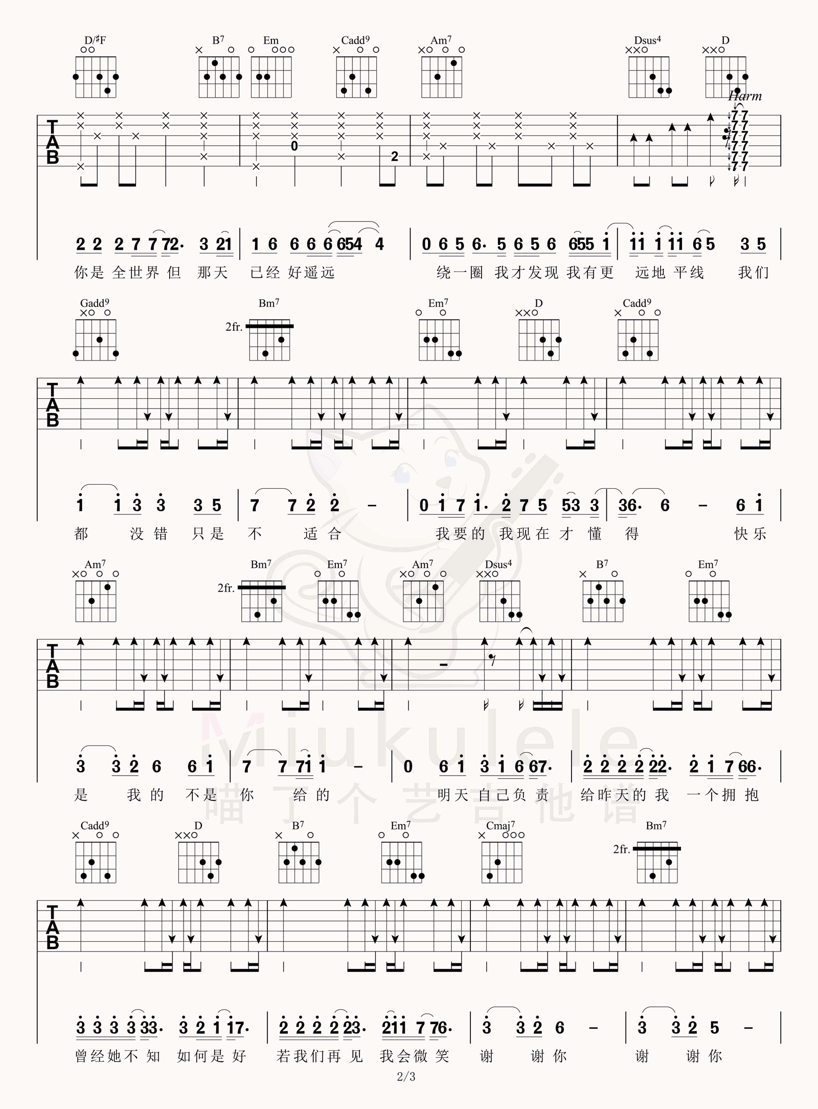 柠檬草的味道吉他谱2-蔡依林
