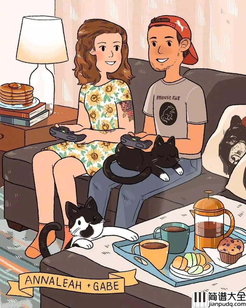 跟你在一起吉他谱_很美味_如果你愿意，请和我在一起