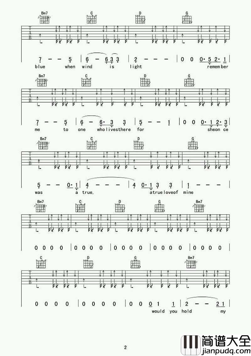 再见文汇路吉他谱_G调指法_安来宁_再见文汇路六线谱