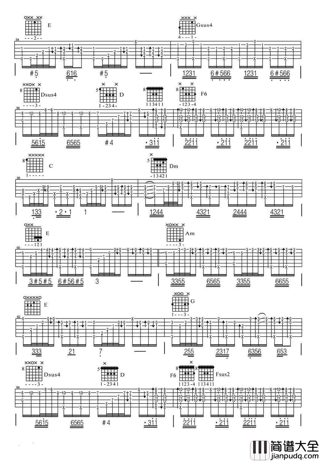 加州旅馆指弹谱_Hotel_California吉他谱_老鹰乐队Eagles