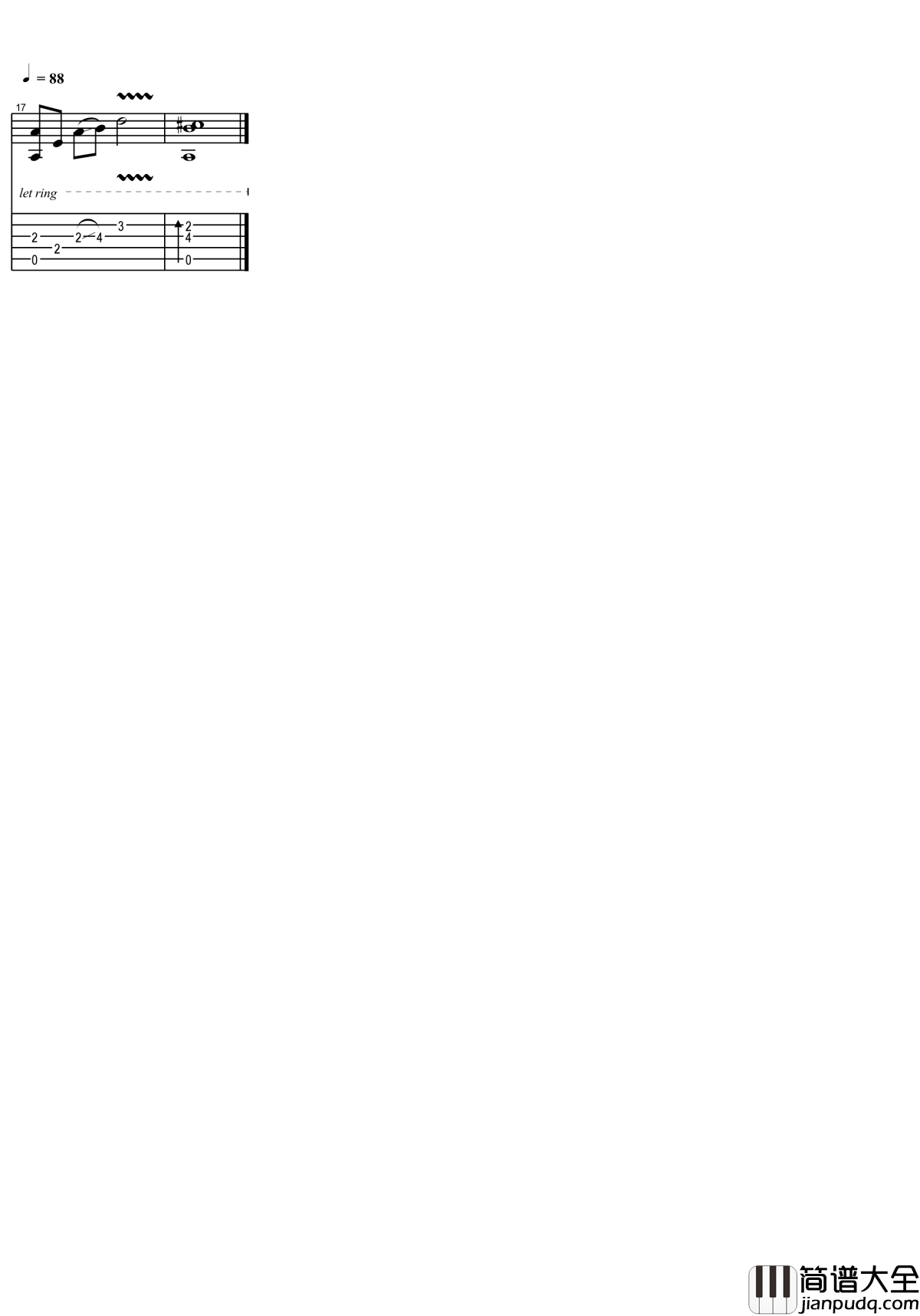 听妈妈的话吉他谱_周杰伦_听妈妈的话，快快长大