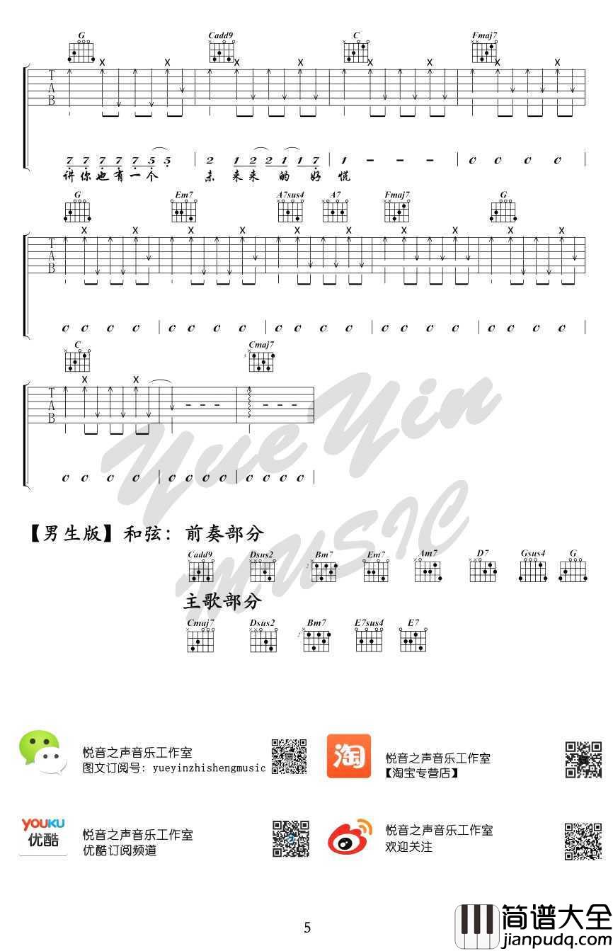 妙龄童吉他谱()_陈粒_妙龄童_完整版