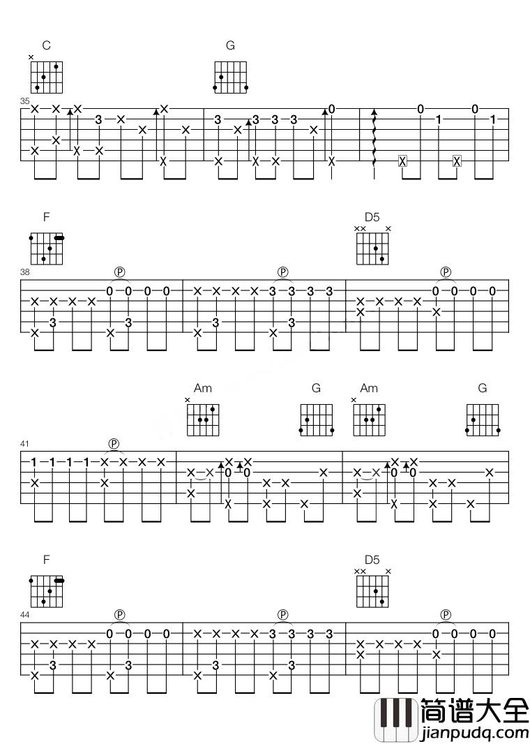 Trouble_is_a_friend吉他谱_Lenka_跟着烦恼一起嗨吧