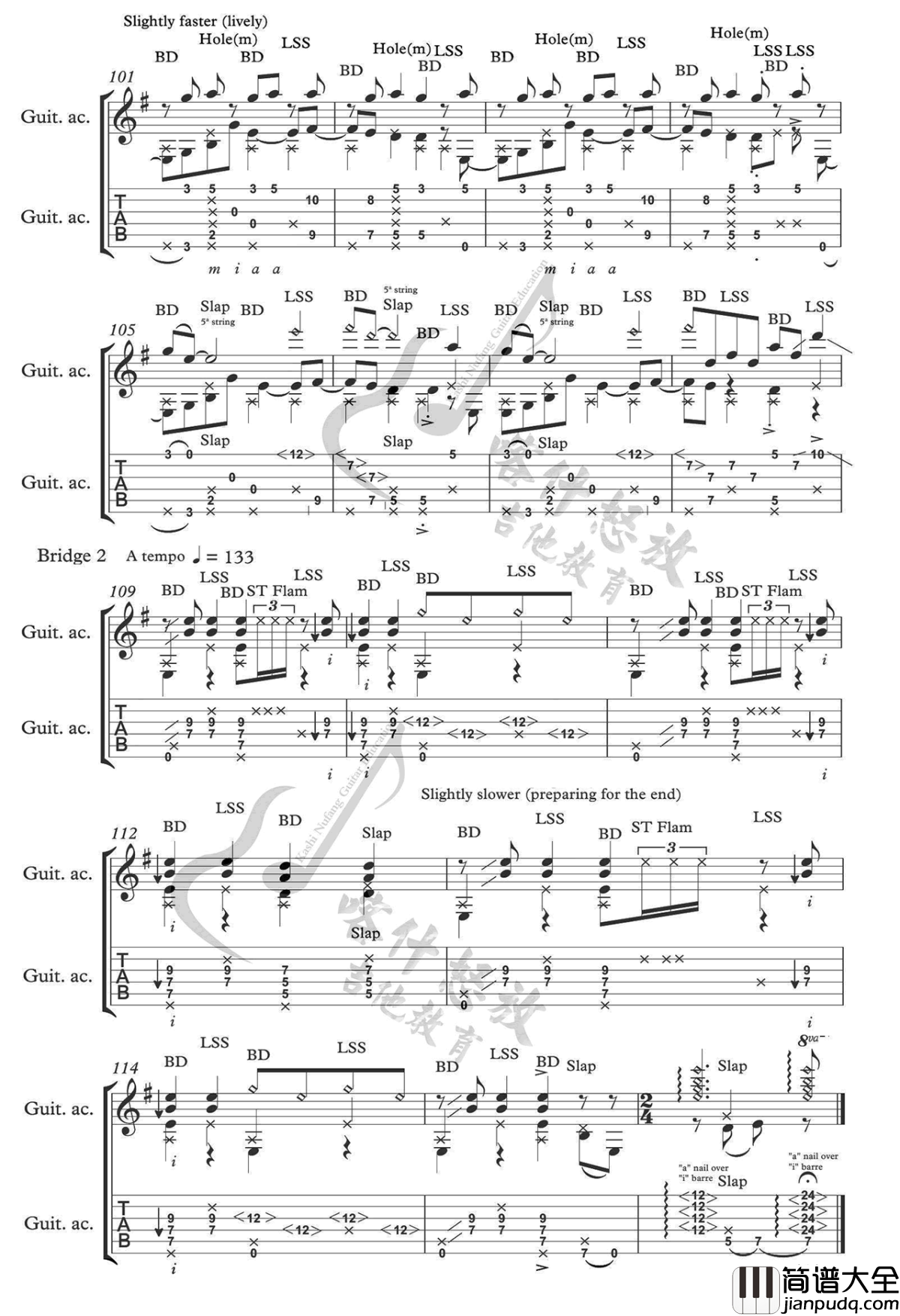 Beat_It指弹谱_Miguel_Rivera版_Beat_It指弹吉他独奏谱