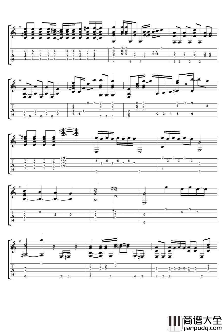 勇敢很好吉他谱_杨丞琳_吉他弹唱