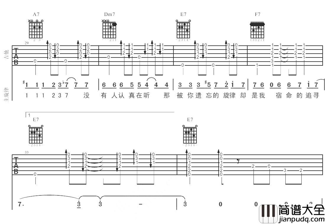 把耳朵叫醒吉他谱_金海心_因为耳朵会为你捕捉生活中每个美好的瞬间
