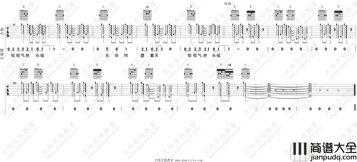 迟到+阿美阿美+雨中即景吉他谱_刘文正_串烧联唱_教学视频