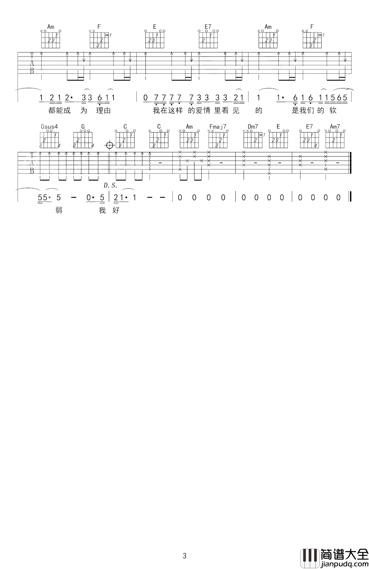 趁早吉他谱_张宇_忘了就好，不要谁心里带着伤