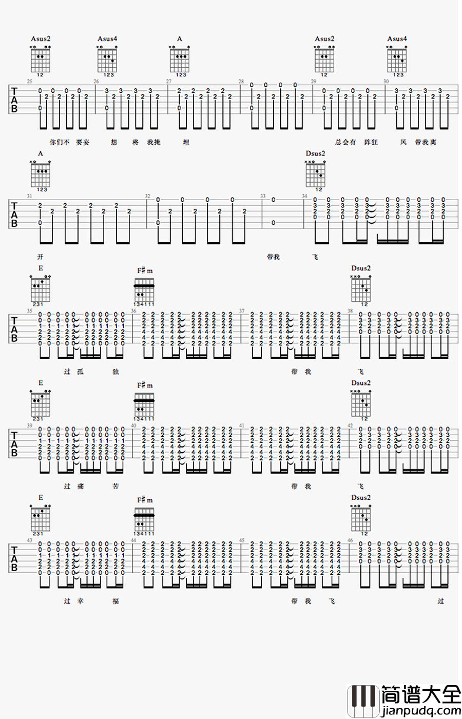 塑料袋吉他谱__缝纫机乐队_电影主题曲_