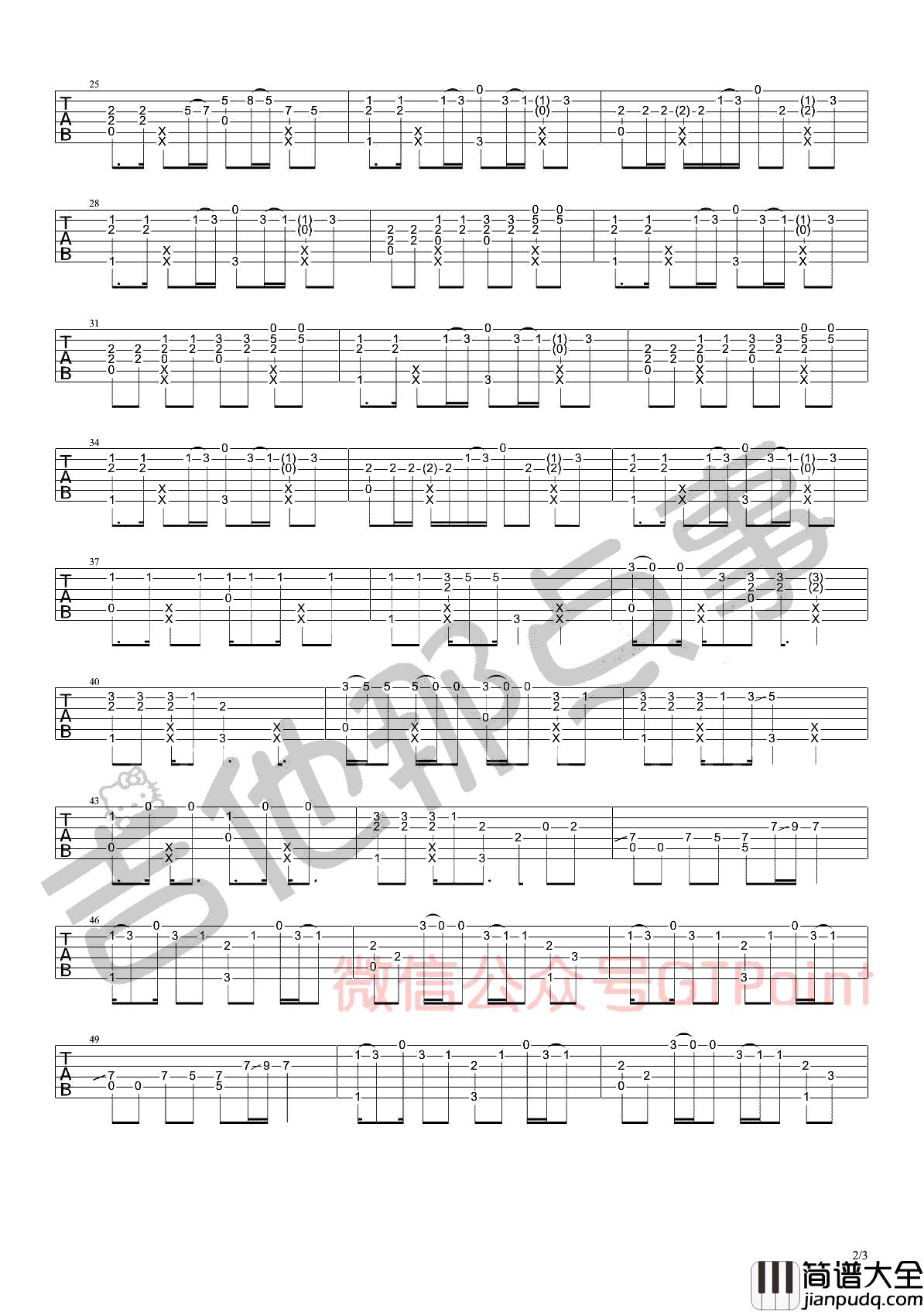 Shape_Of_You指弹谱_Ed_Sheeran_Mattias_Krantz指弹吉他谱