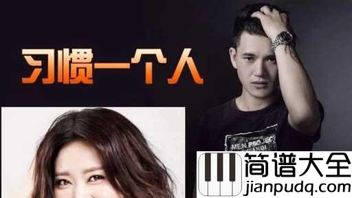 习惯一个人吉他谱_刘崇建_一个人默默地走了好多年，走着走着就不那么脆弱了