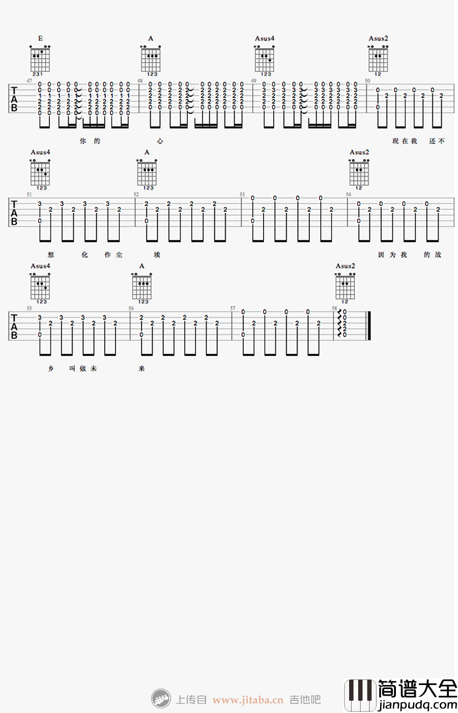 塑料袋吉他谱__缝纫机乐队_电影主题曲_