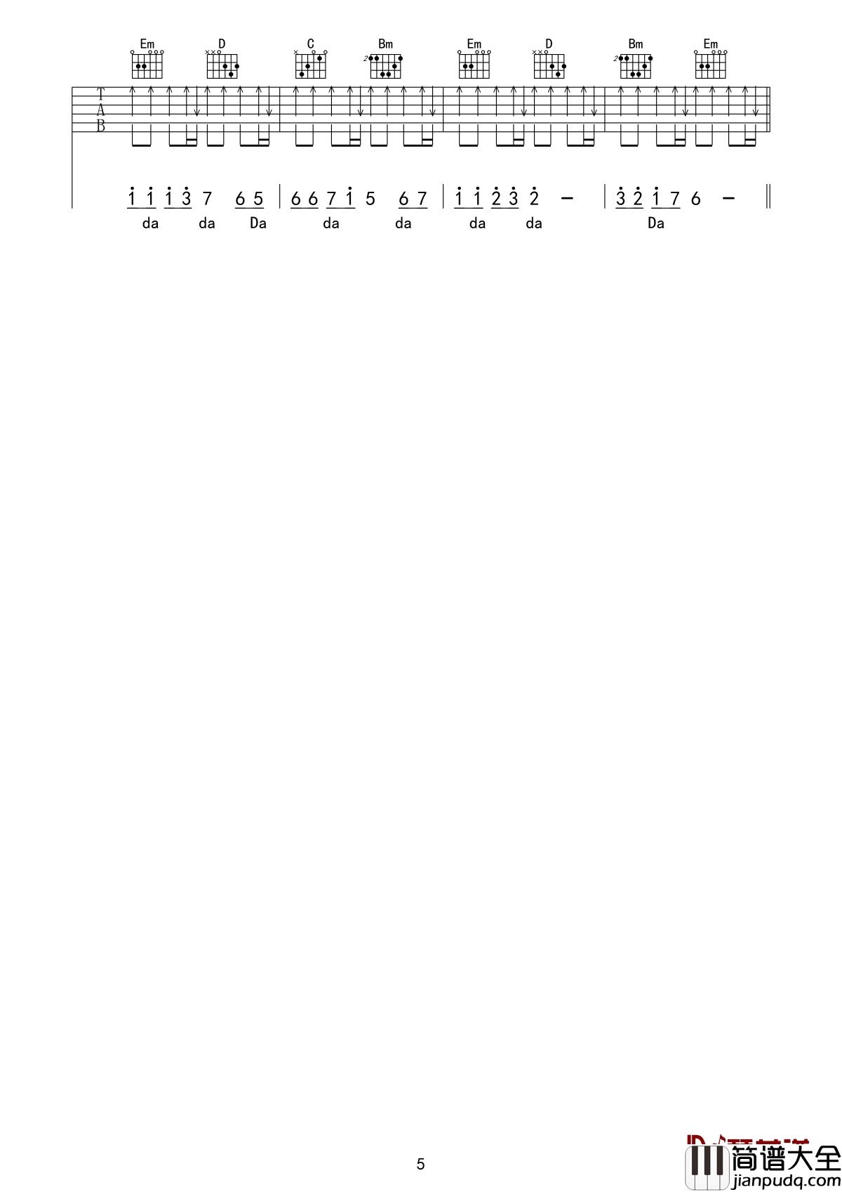 我已经爱上你吉他谱_昊华-康乐_我已经爱上你，渴望着在一起