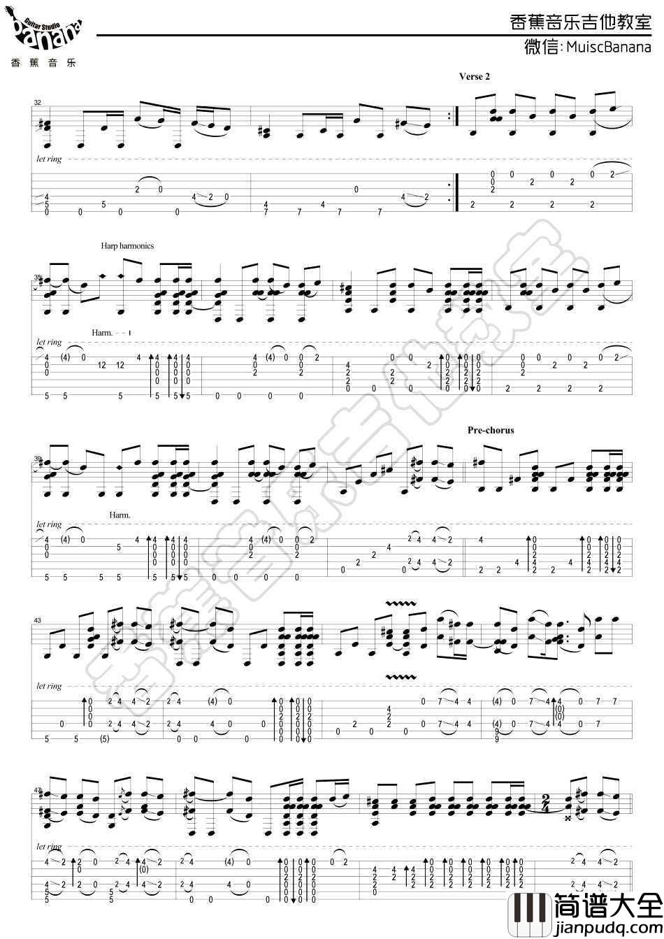 Faded_指弹吉他谱_Alan_Walker_Faded_吉他独奏谱