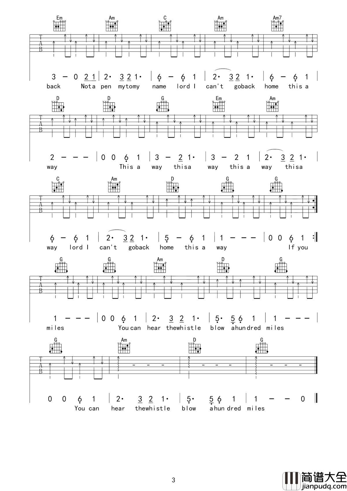 500_miles吉他谱_The_Brothers_Four_、深处从未被人发现过的灵泉音乐，就沁入心脾