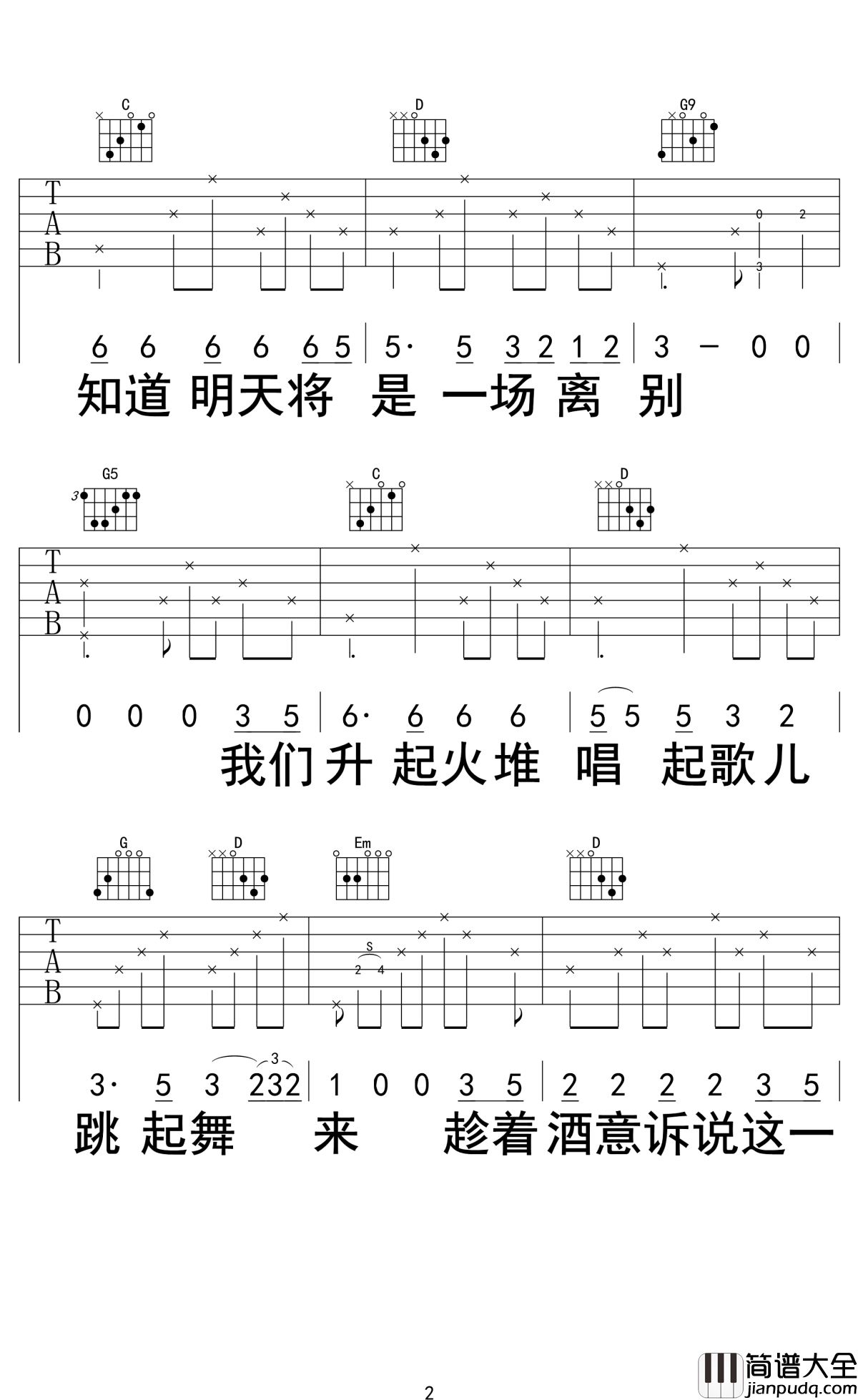 别知己吉他谱_海来阿木-阿呷拉古-曲比阿且_高山流水知音难觅