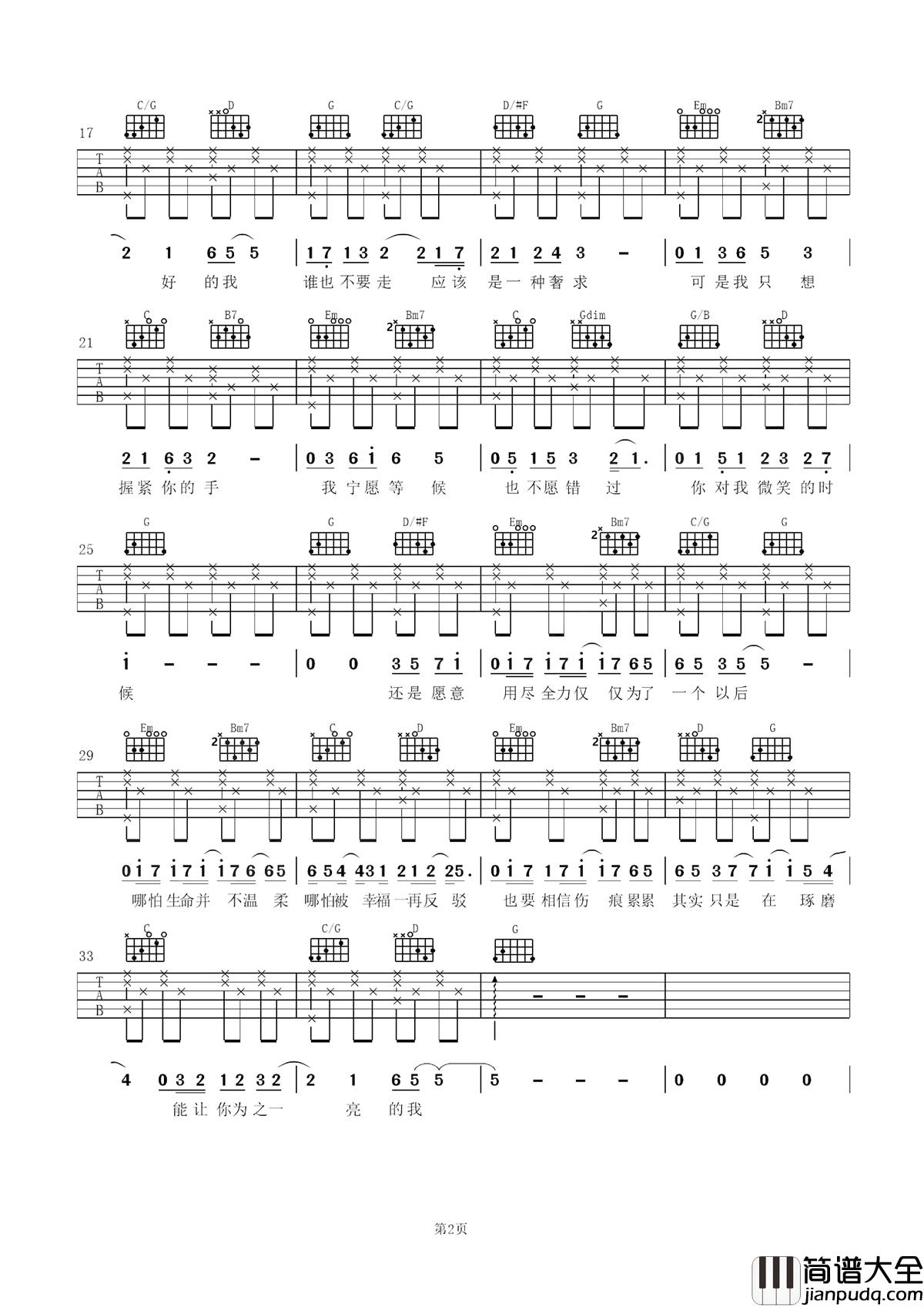 脆弱一分钟吉他谱_林宥嘉_成年人的世界里，脆弱一分钟都难